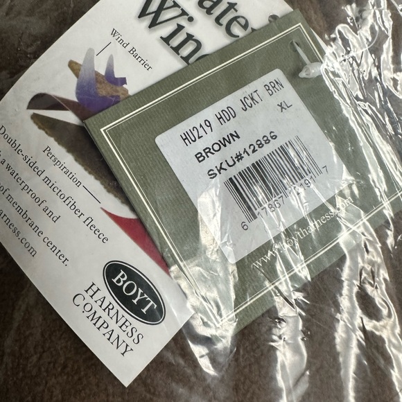 Boyt Harness Mens Hu219 Fleece Water and Windproof Hooded Jacket New With Tags - Picture 4 of 4